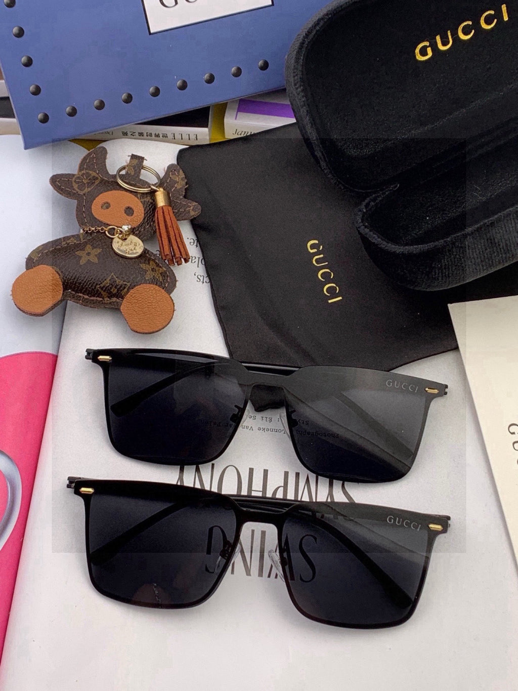 Gucci G11363 Fashion Red Lens Sunglasses for Men & Women - 448691 - detail image 6