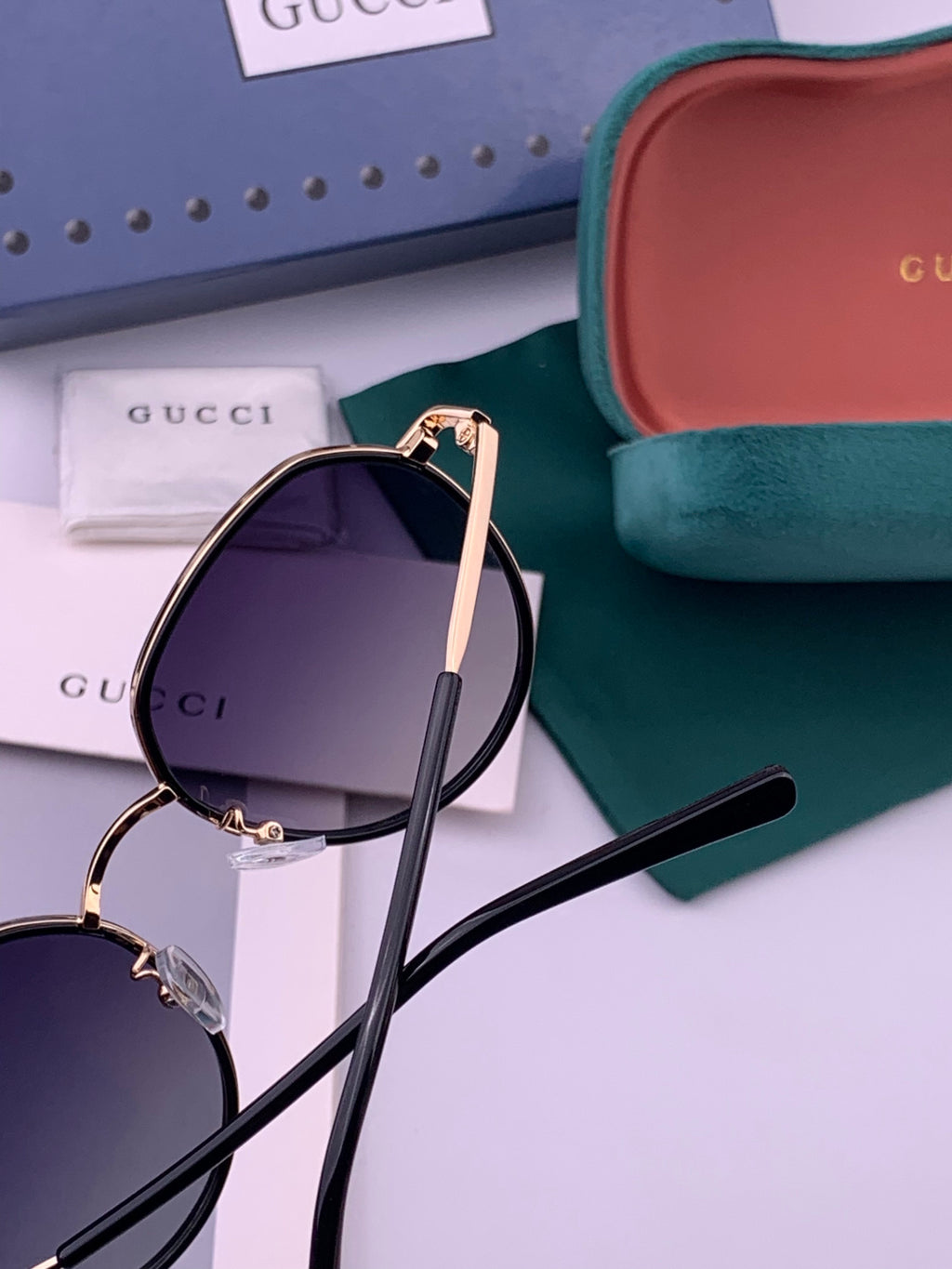 Gucci G2235 Polarized Round Brown Lens Sunglasses for Women - 448698 - detail image 3