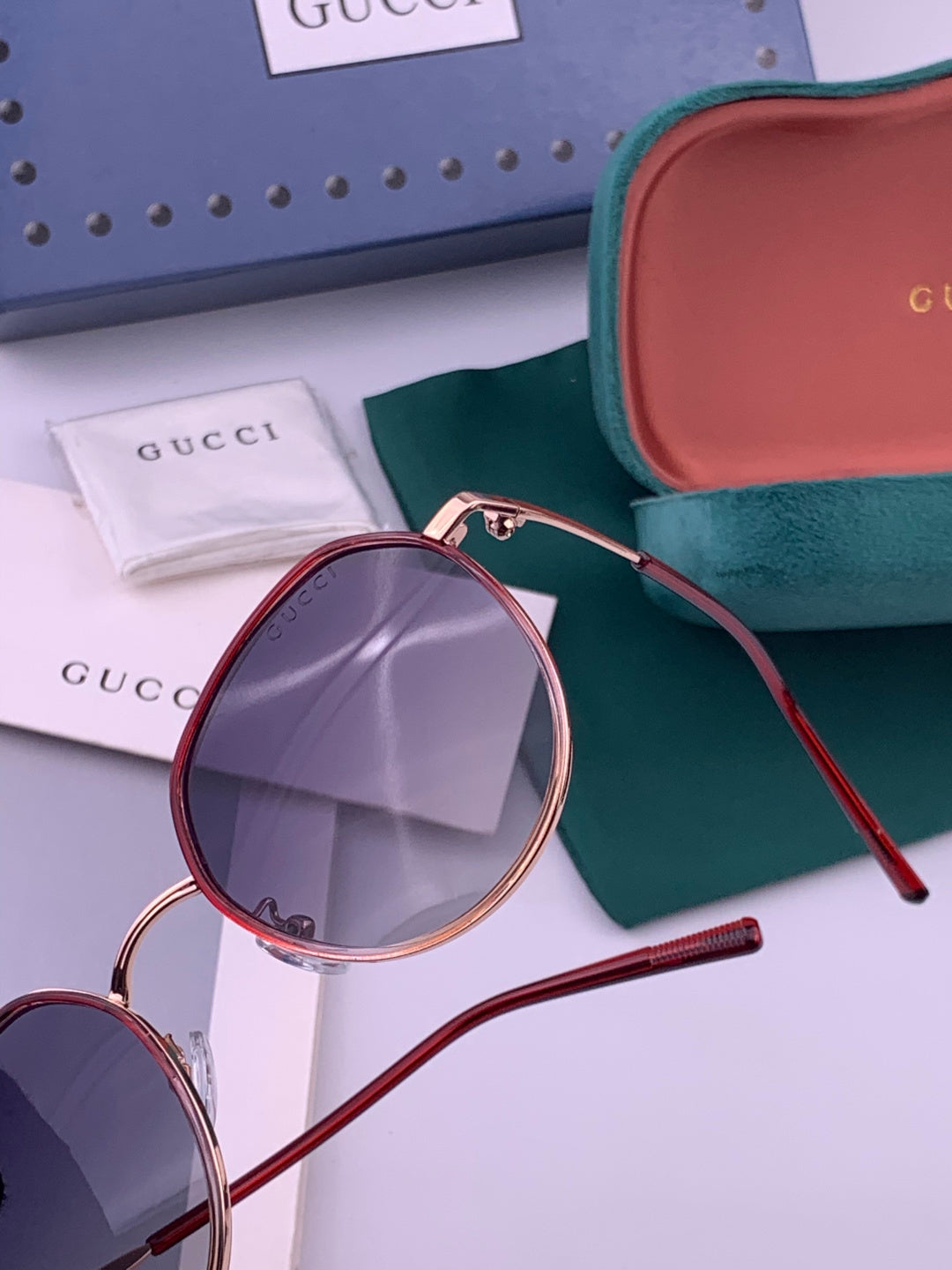 Gucci G2235 Polarized Round Brown Lens Sunglasses for Women - 448699 - detail image 3