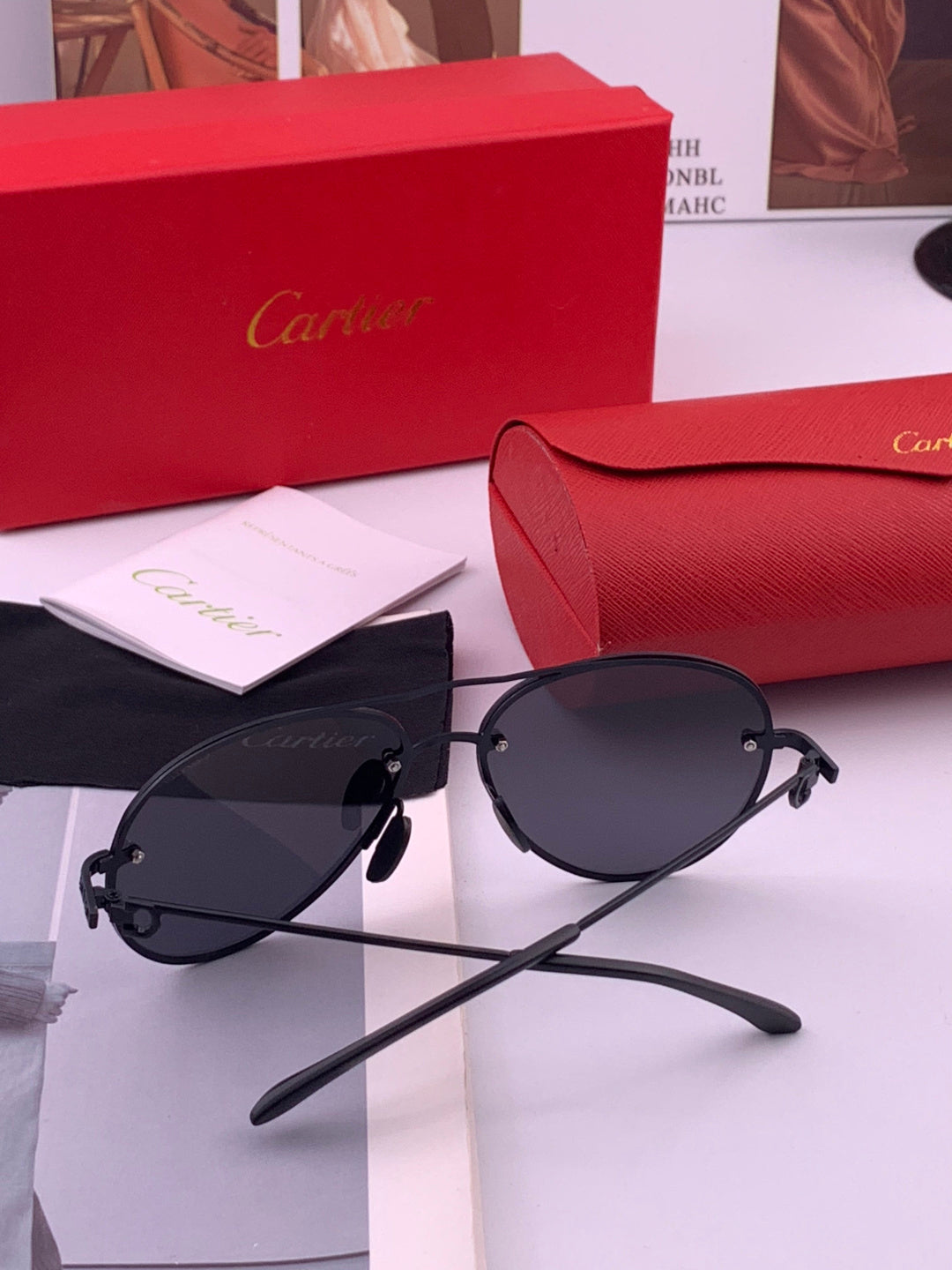 Cartier CK880663 Polarized Fashion Orange Lens Sunglasses for Men & W - 449516 - detail image 6
