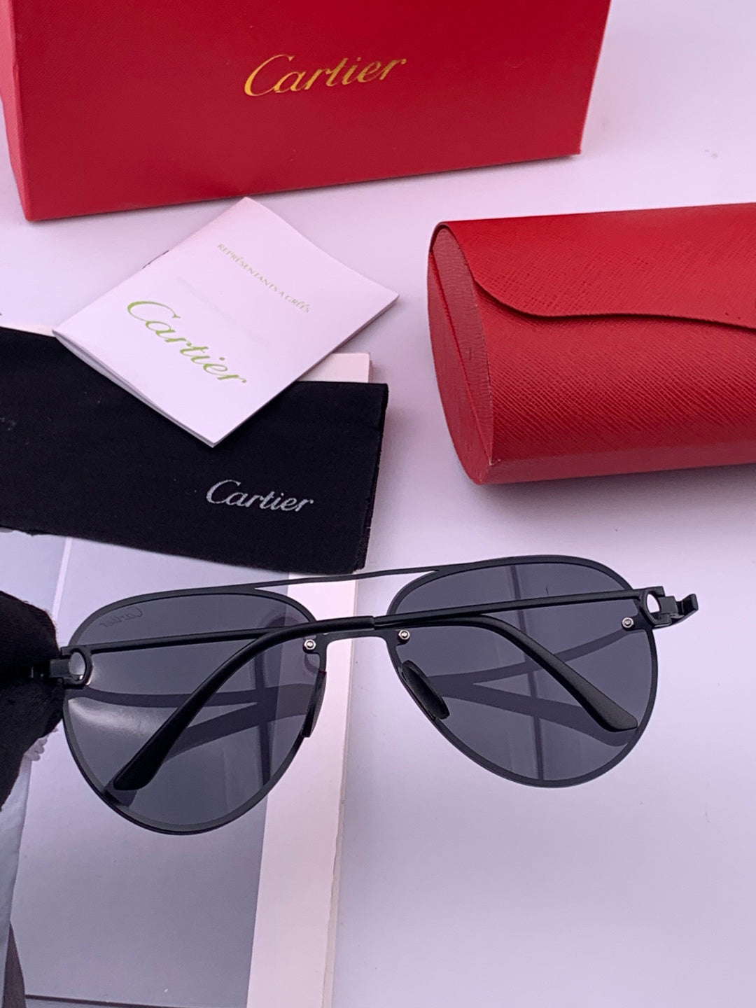 Cartier CK880663 Polarized Fashion Orange Lens Sunglasses for Men & W - 449516 - detail image 4