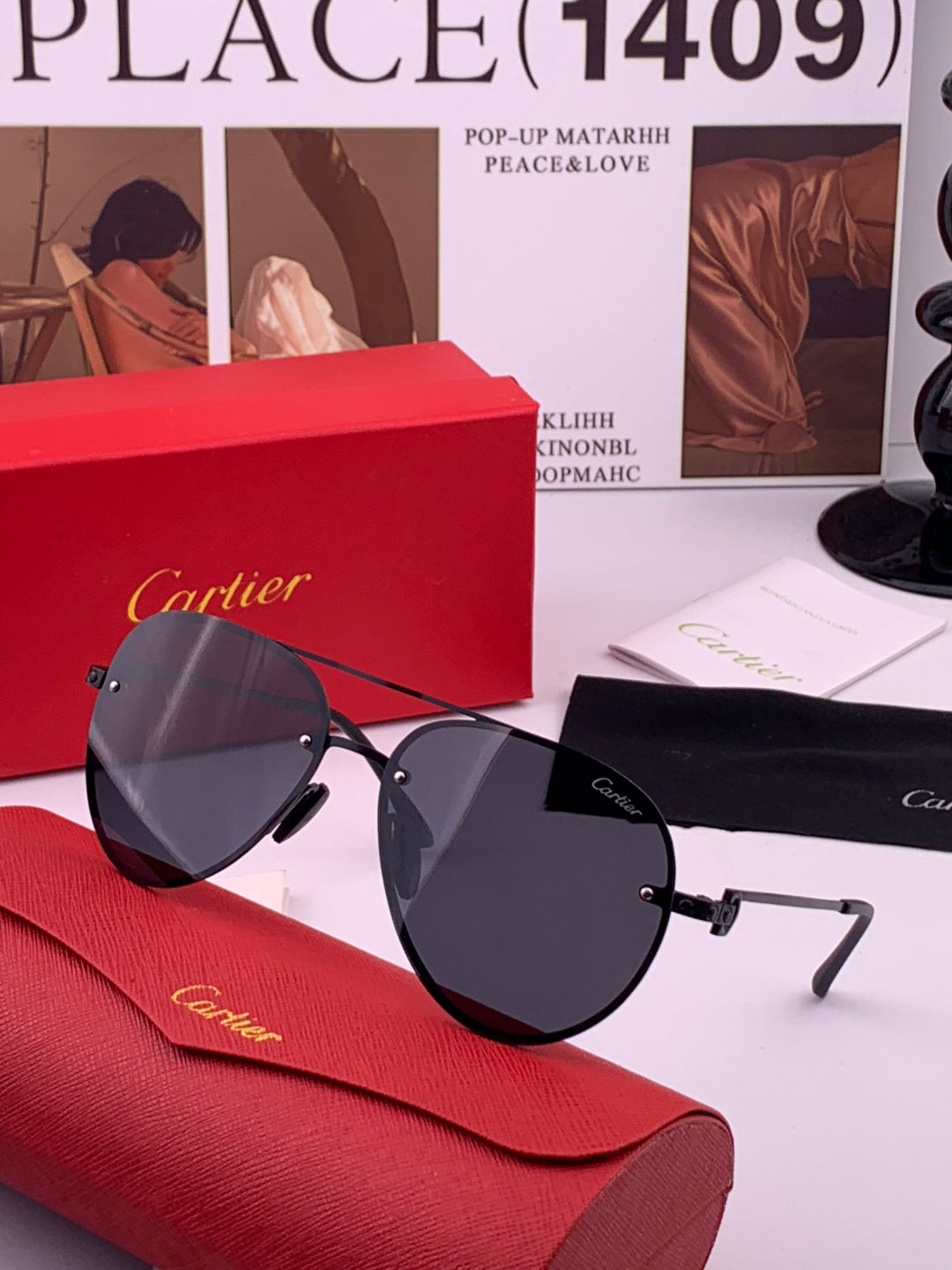 Cartier CK880663 Polarized Fashion Orange Lens Sunglasses for Men & W - 449516 - detail image 2
