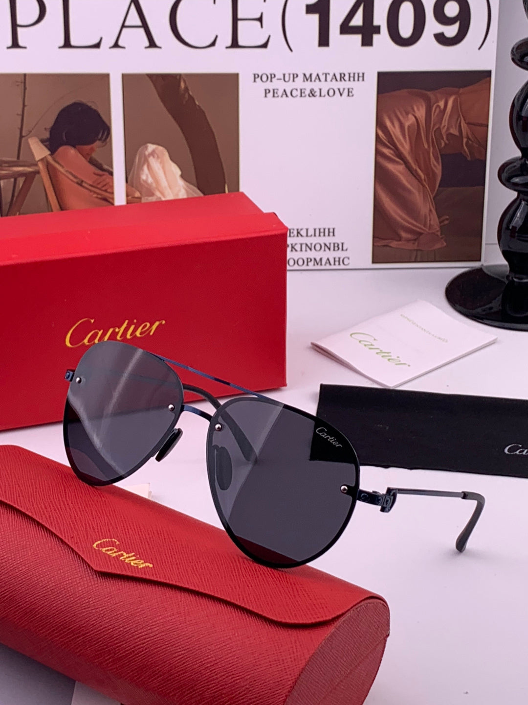 Cartier CK880663 Polarized Fashion Orange Lens Sunglasses for Men & W - 449518