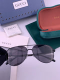 Gucci 5327 Polarized Aviator Gold Lens Sunglasses for Men & Women - 448703