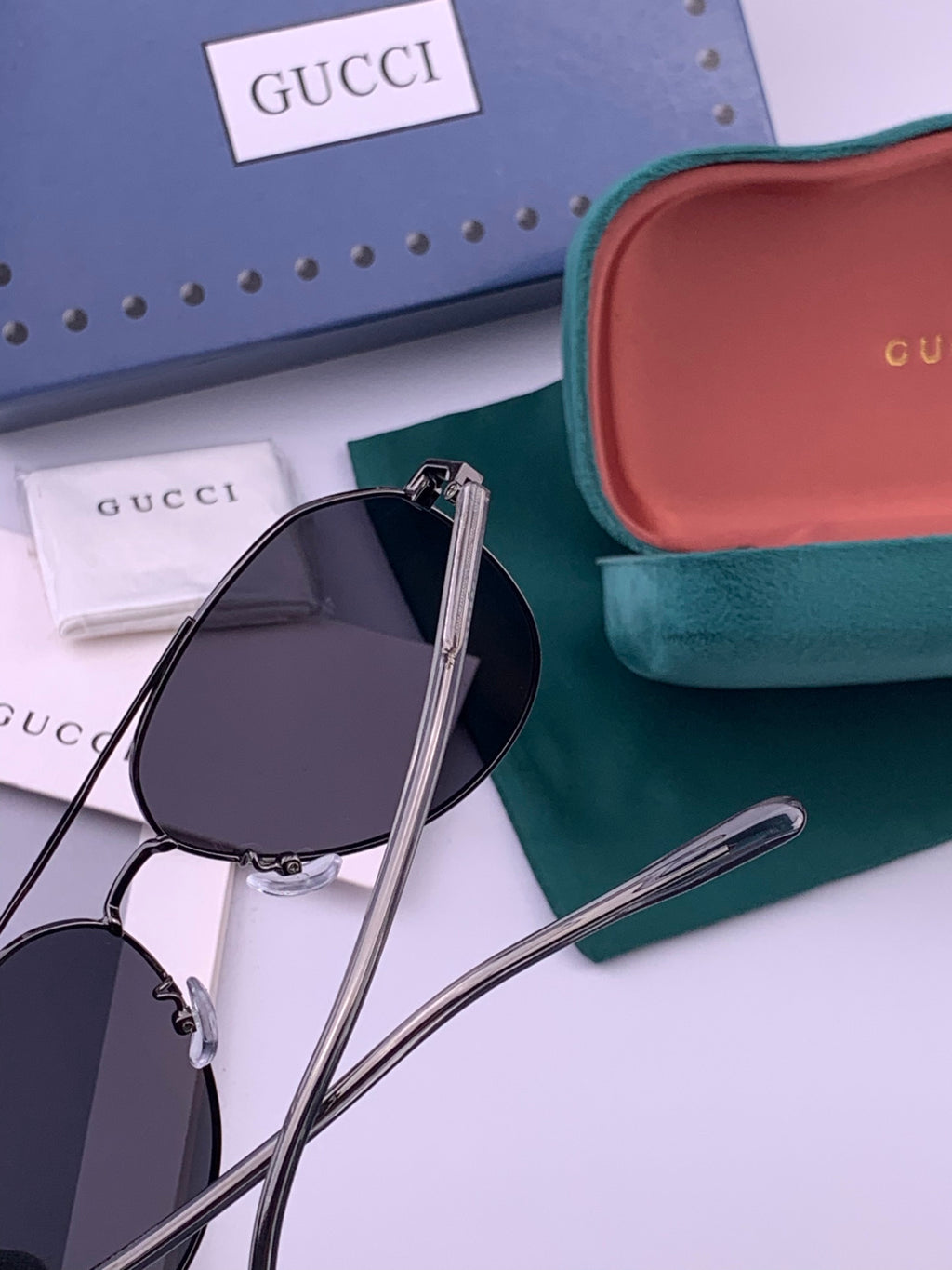Gucci 5327 Polarized Aviator Gold Lens Sunglasses for Men & Women - 448704 - detail image 5