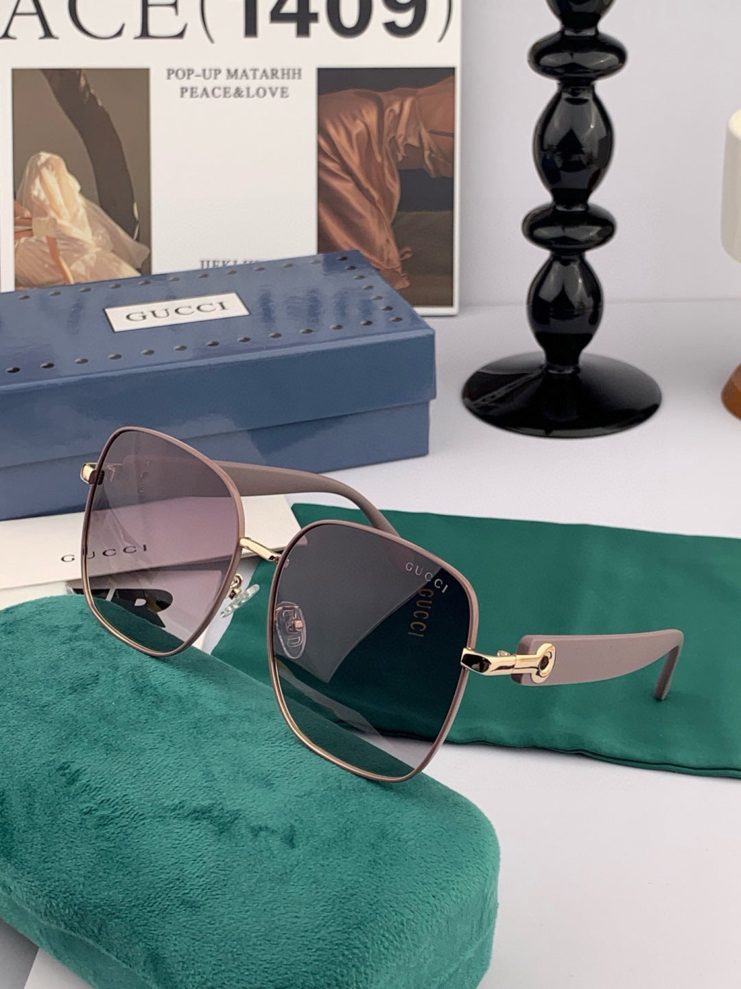 Gucci G9388 Round Brown Lens Sunglasses for Men & Women - 448706 - detail image 4