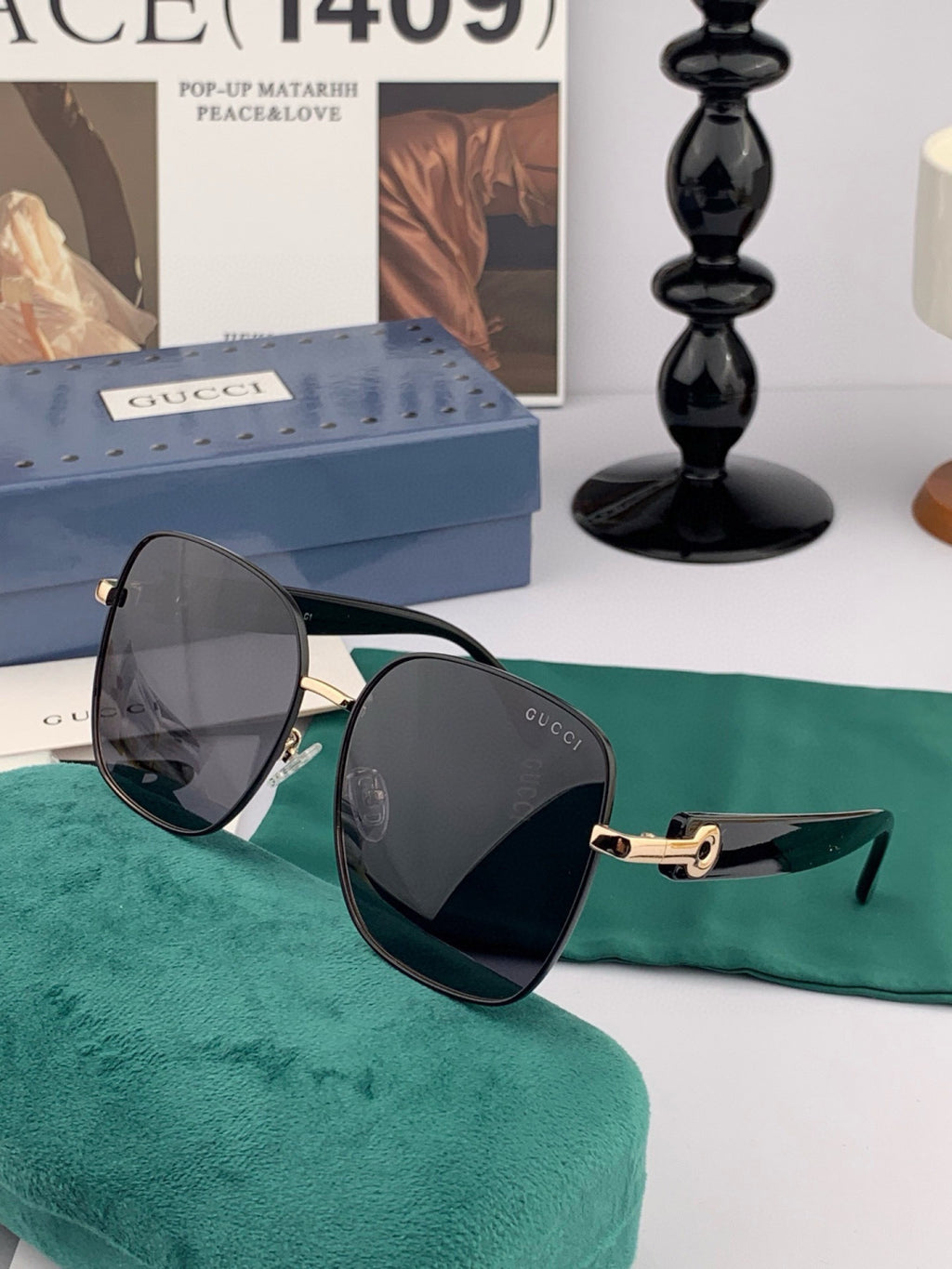Gucci G9388 Round Brown Lens Sunglasses for Men & Women - 448706 - detail image 3