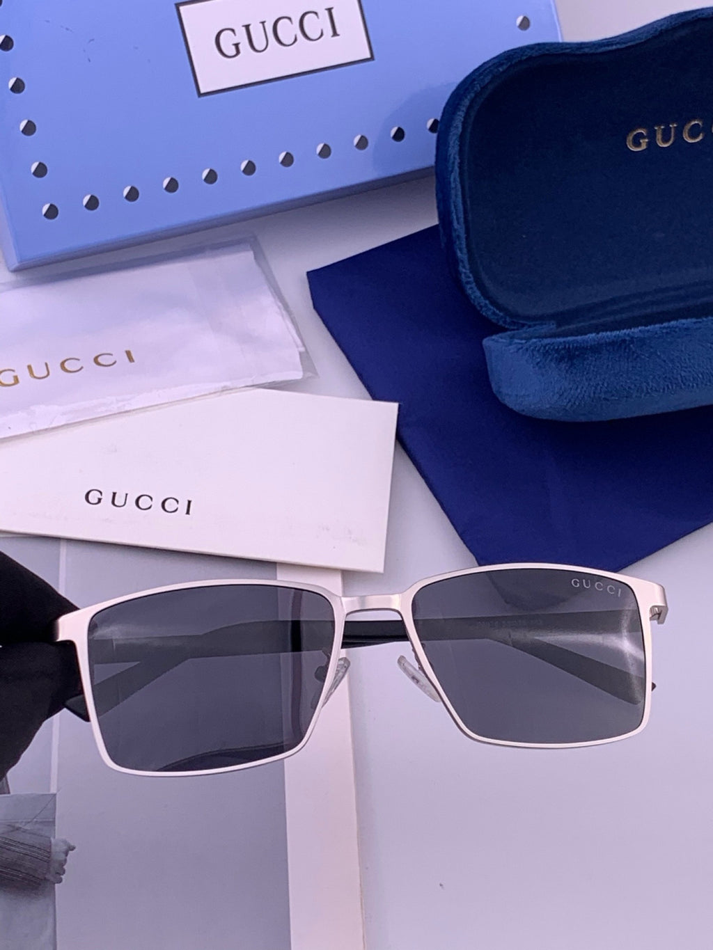 Gucci G6807 Polarized Aviator Gold Lens Sunglasses for Men & Women - 448711