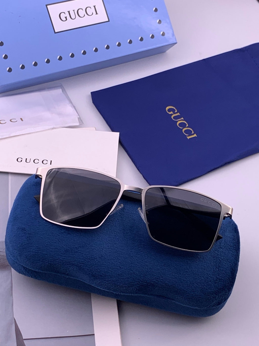 Gucci G6807 Polarized Aviator Gold Lens Sunglasses for Men & Women - 448711 - detail image 6