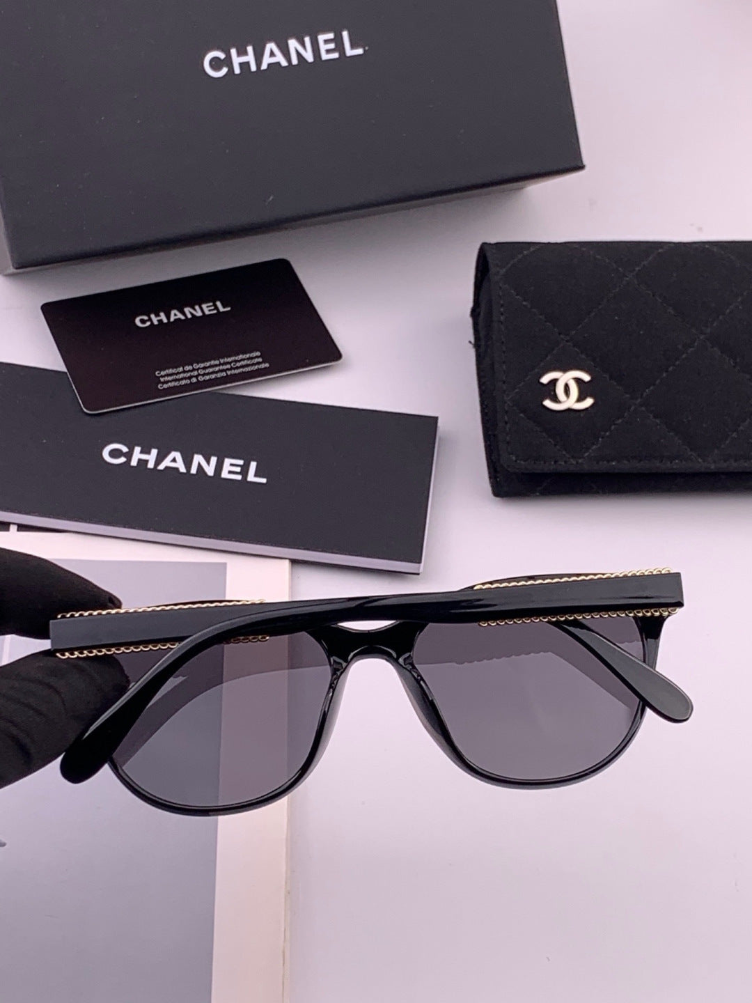 Chanel CH7821 Polarized Round Brown Lens Sunglasses for Men & Women - 449046 - detail image 7