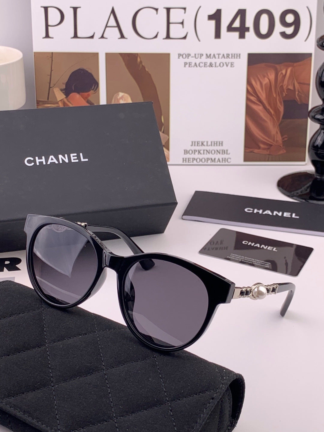 Chanel CH9787 Polarized Oversized Gray Lens Sunglasses for Men & Wome - 449047 - detail image 4