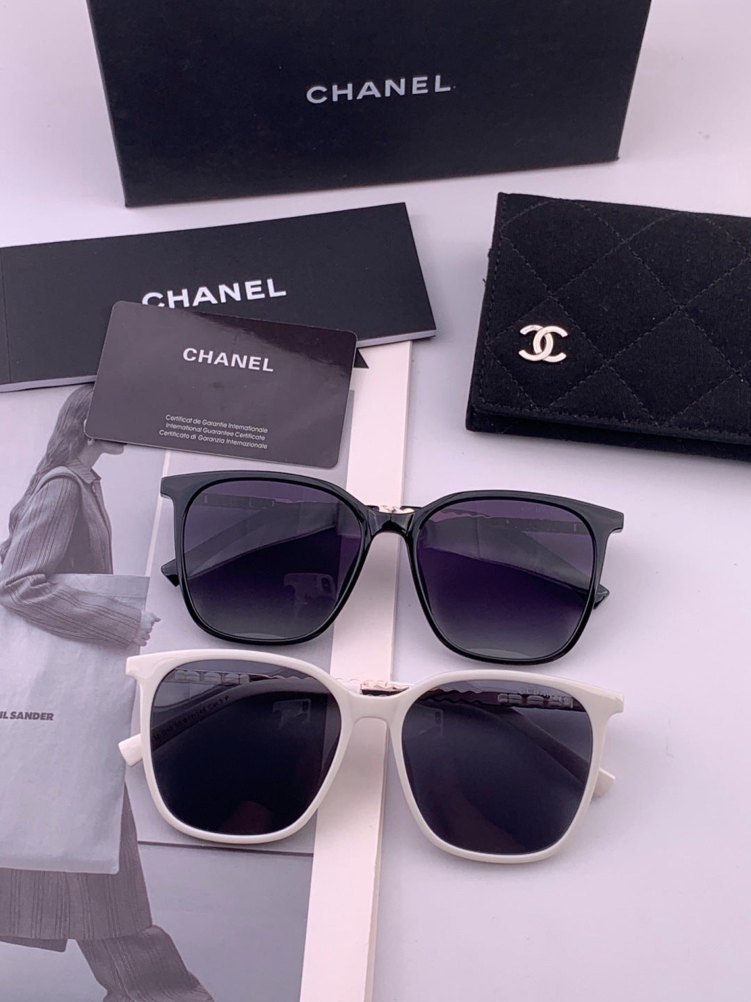 Chanel CH2753 Metal Square Gold Lens Sunglasses for Men & Women - 449050 - detail image 7
