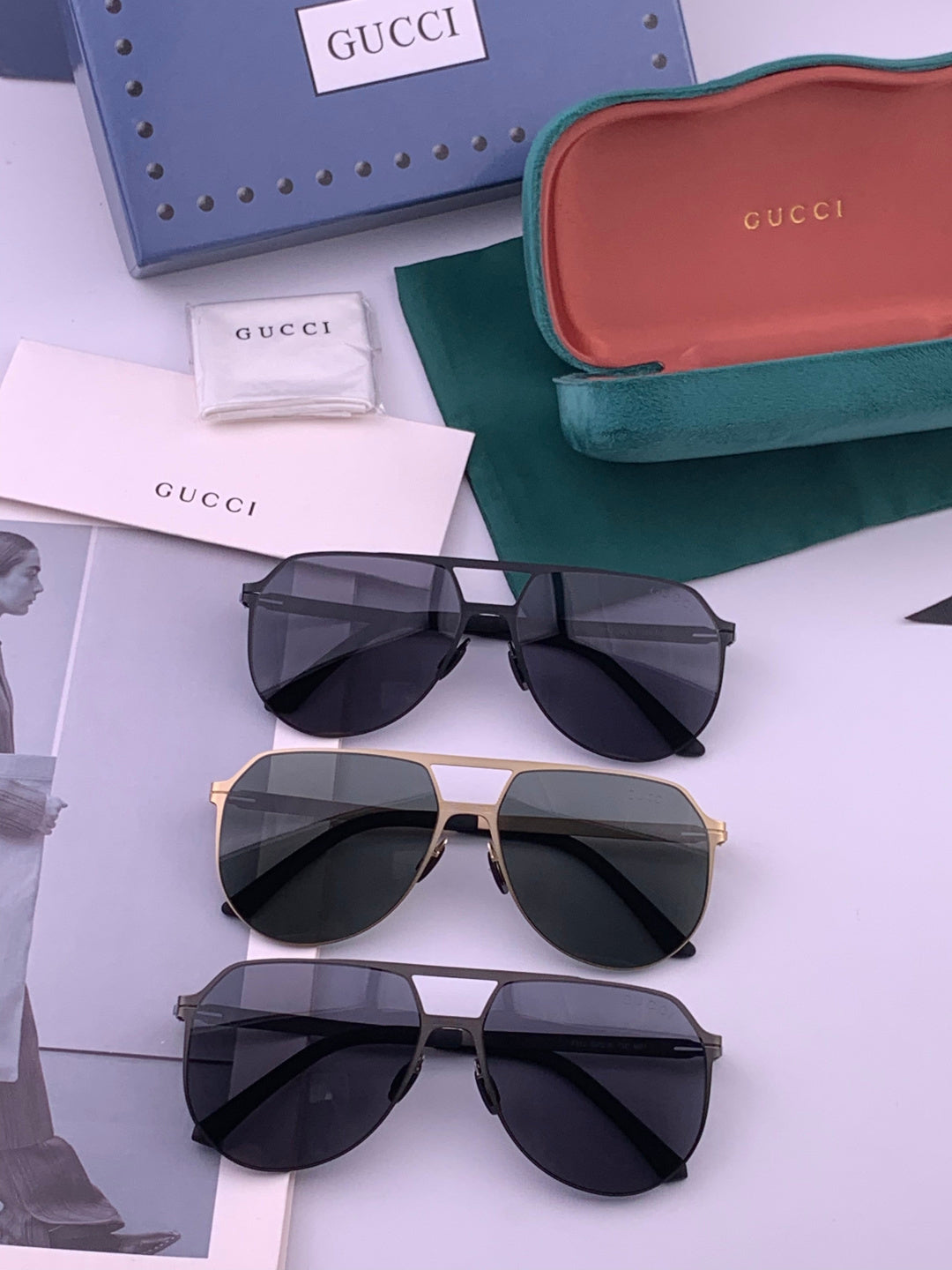 Gucci G2731 Polarized Fashion Gold Lens Sunglasses for Men & Women - 448716 - detail image 7