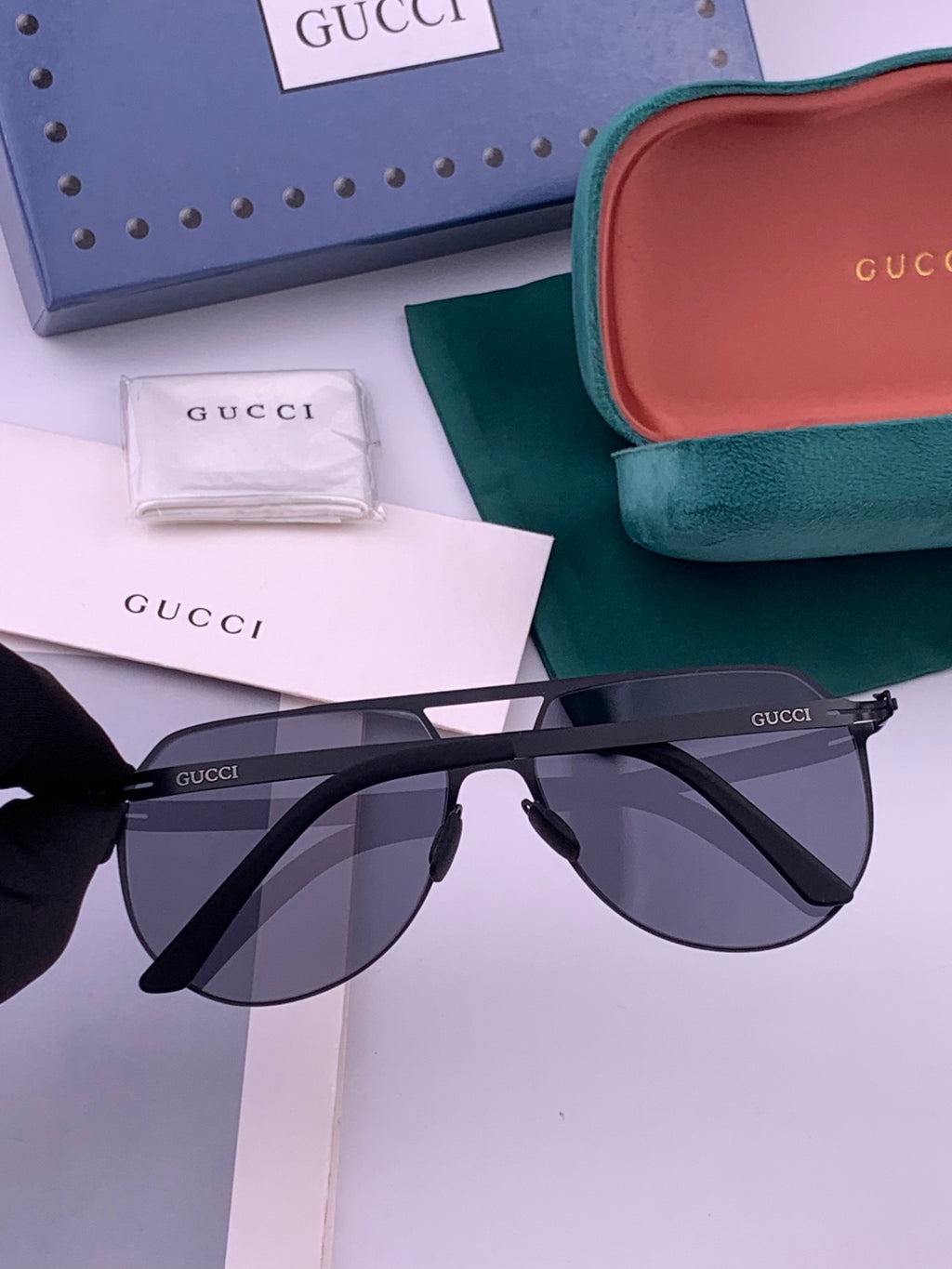 Gucci G2731 Polarized Fashion Gold Lens Sunglasses for Men & Women - 448716 - detail image 4