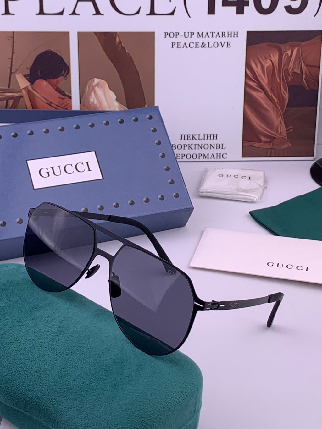 Gucci G2731 Polarized Fashion Gold Lens Sunglasses for Men & Women - 448716 - detail image 2