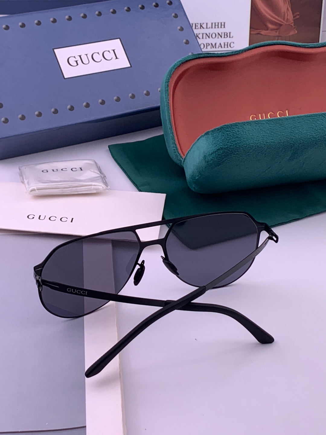 Gucci G2731 Polarized Fashion Gold Lens Sunglasses for Men & Women - 448716 - detail image 5