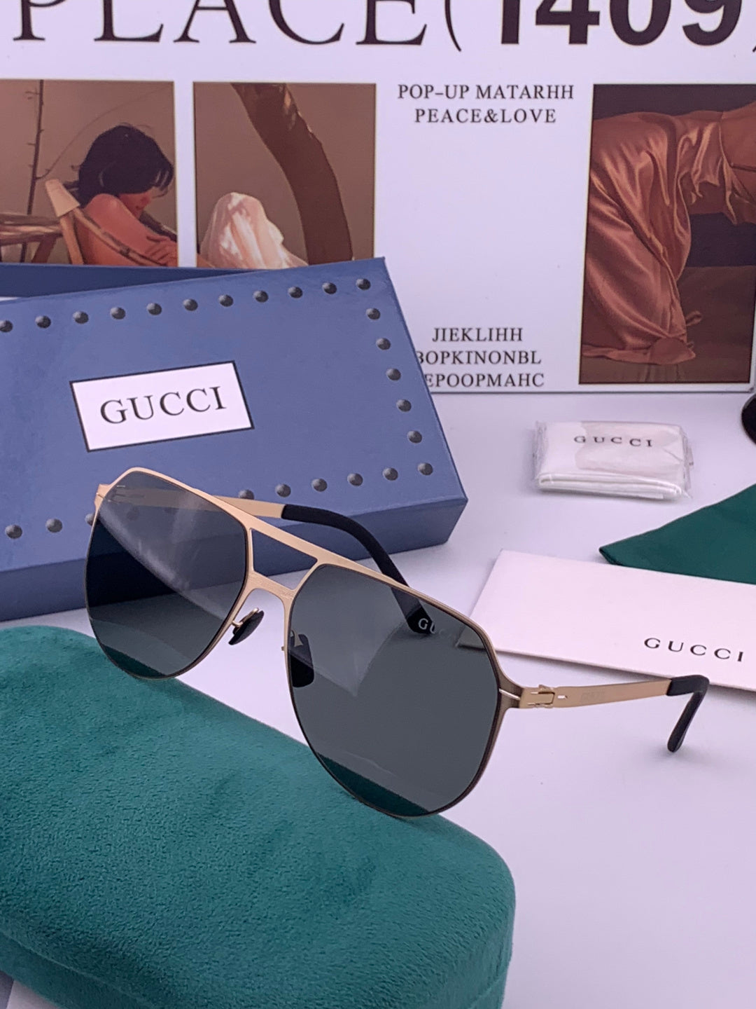 Gucci G2731 Polarized Fashion Black Lens Sunglasses for Men & Women - 448863 - detail image 2