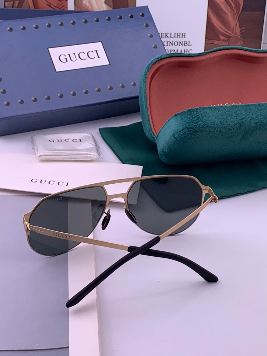 Gucci G2731 Polarized Fashion Black Lens Sunglasses for Men & Women - 448863 - detail image 4