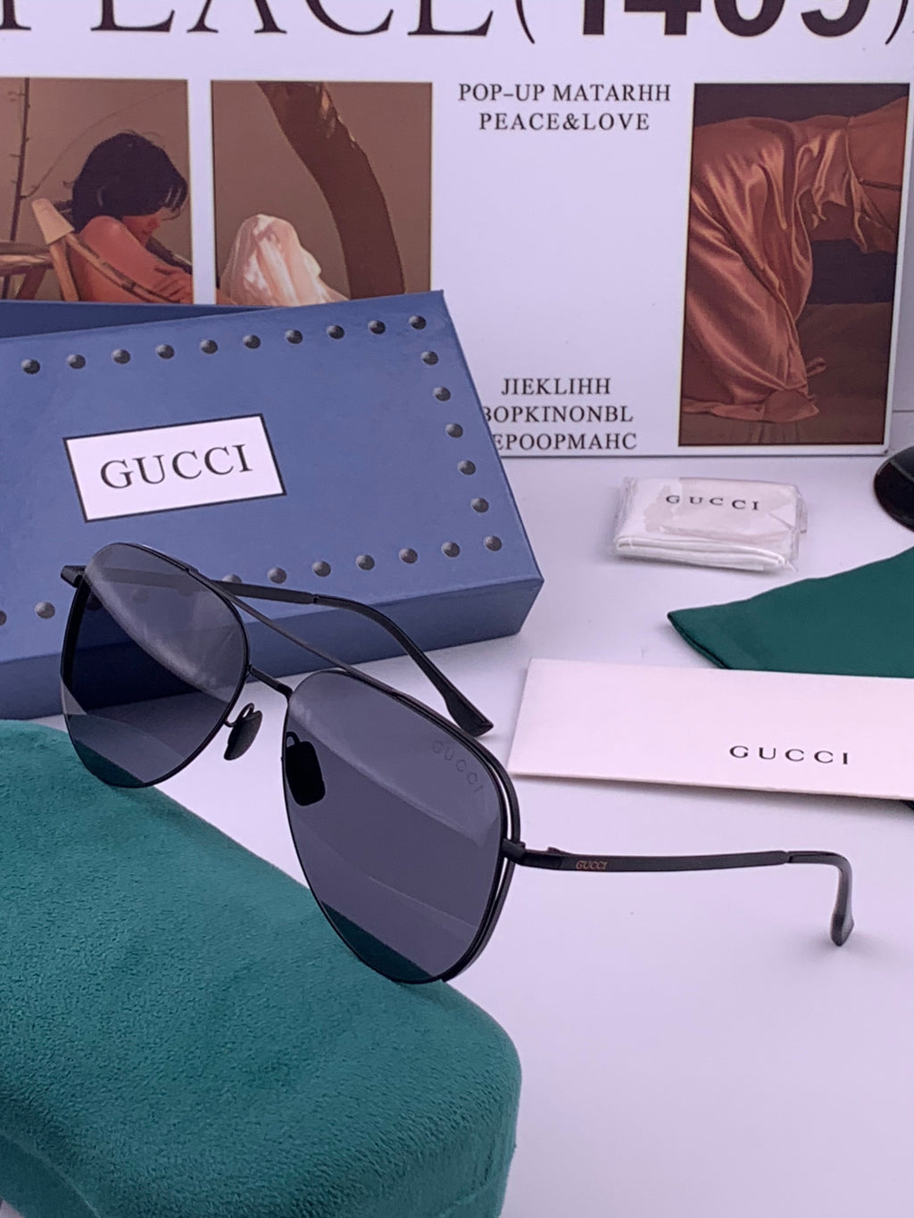 Gucci 1227 Fashion Gold Lens Sunglasses for Men & Women - 448866 - detail image 2