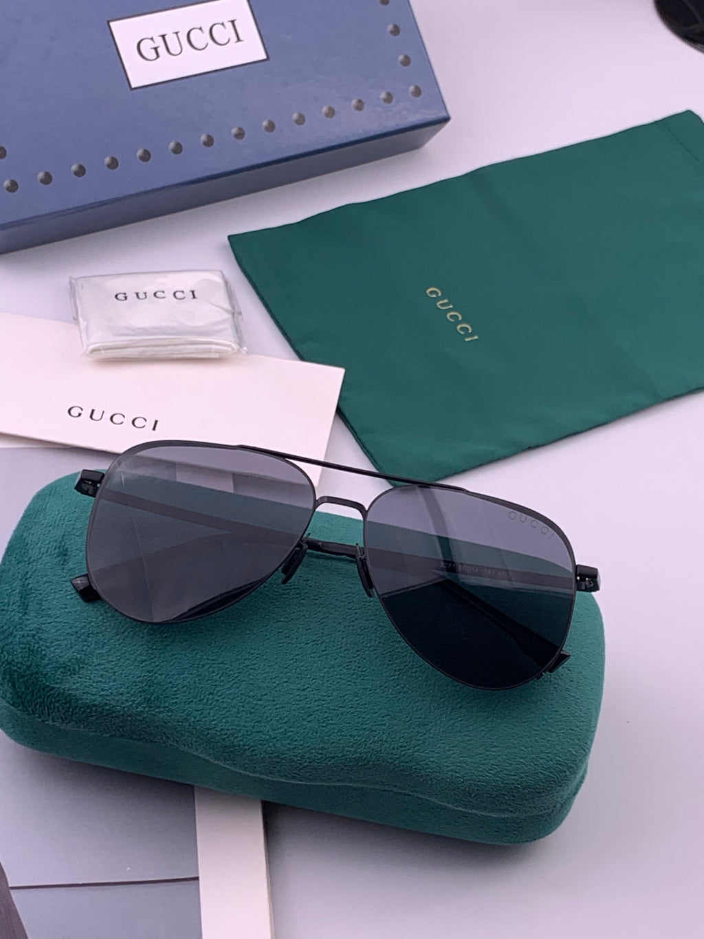 Gucci 1227 Fashion Gold Lens Sunglasses for Men & Women - 448866 - detail image 7