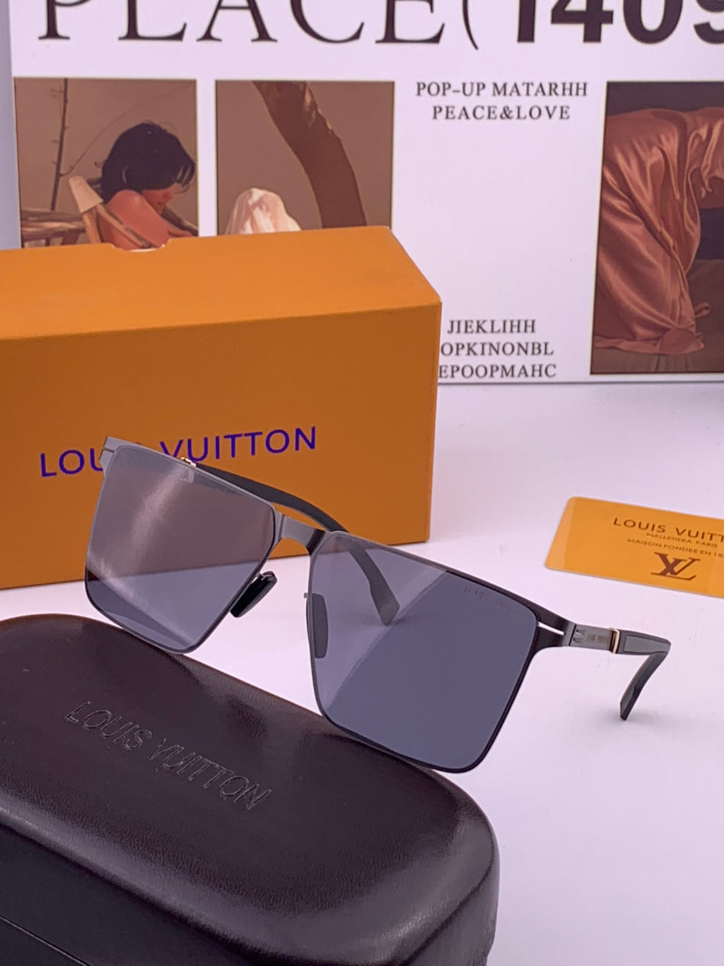 Louis Vuitton L616 Fashion Gold Lens Sunglasses for Men & Women - 448501 - detail image 2