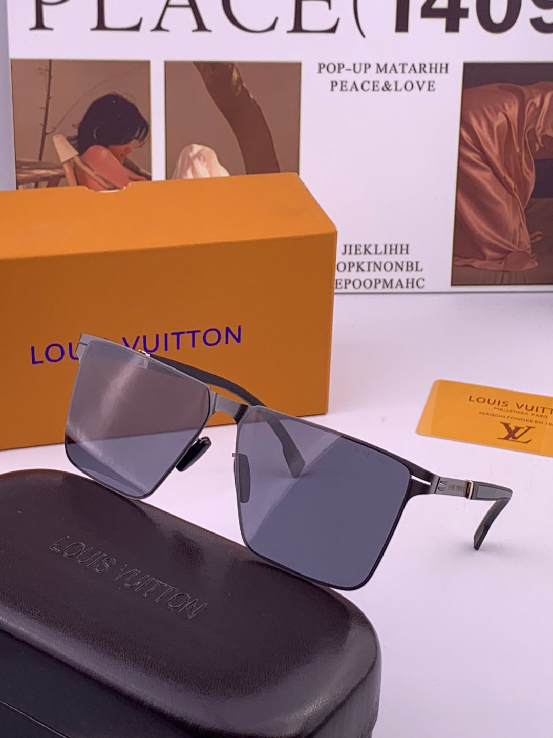 Louis Vuitton L616 Fashion Gold Lens Sunglasses for Men & Women - 448501 - detail image 2
