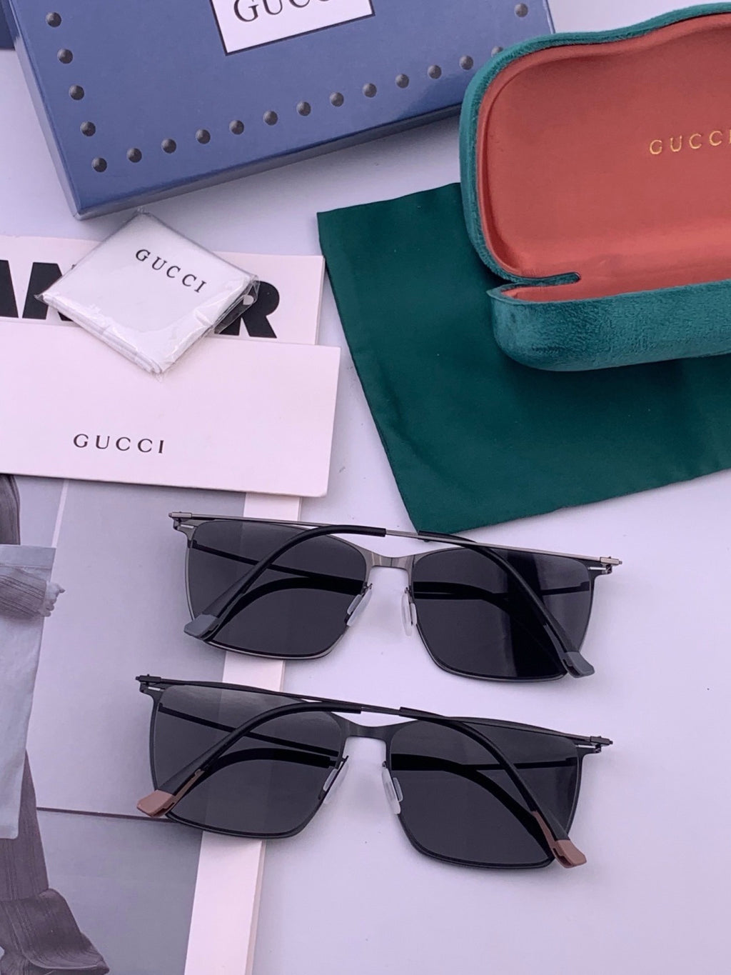 Gucci G2514 Fashion Black Lens Sunglasses for Men & Women - 448878 - detail image 7