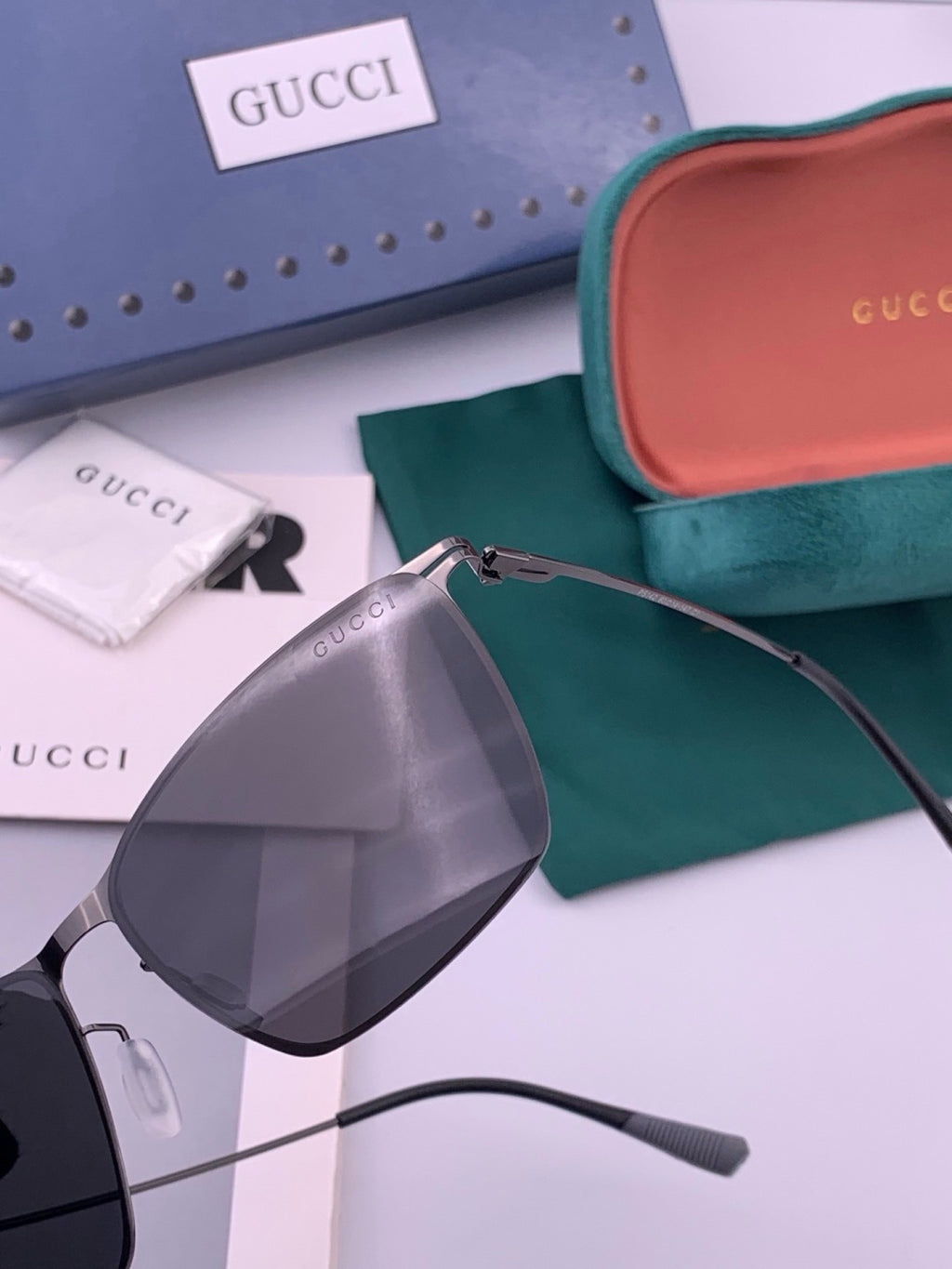 Gucci G2514 Fashion Black Lens Sunglasses for Men & Women - 448878 - detail image 5