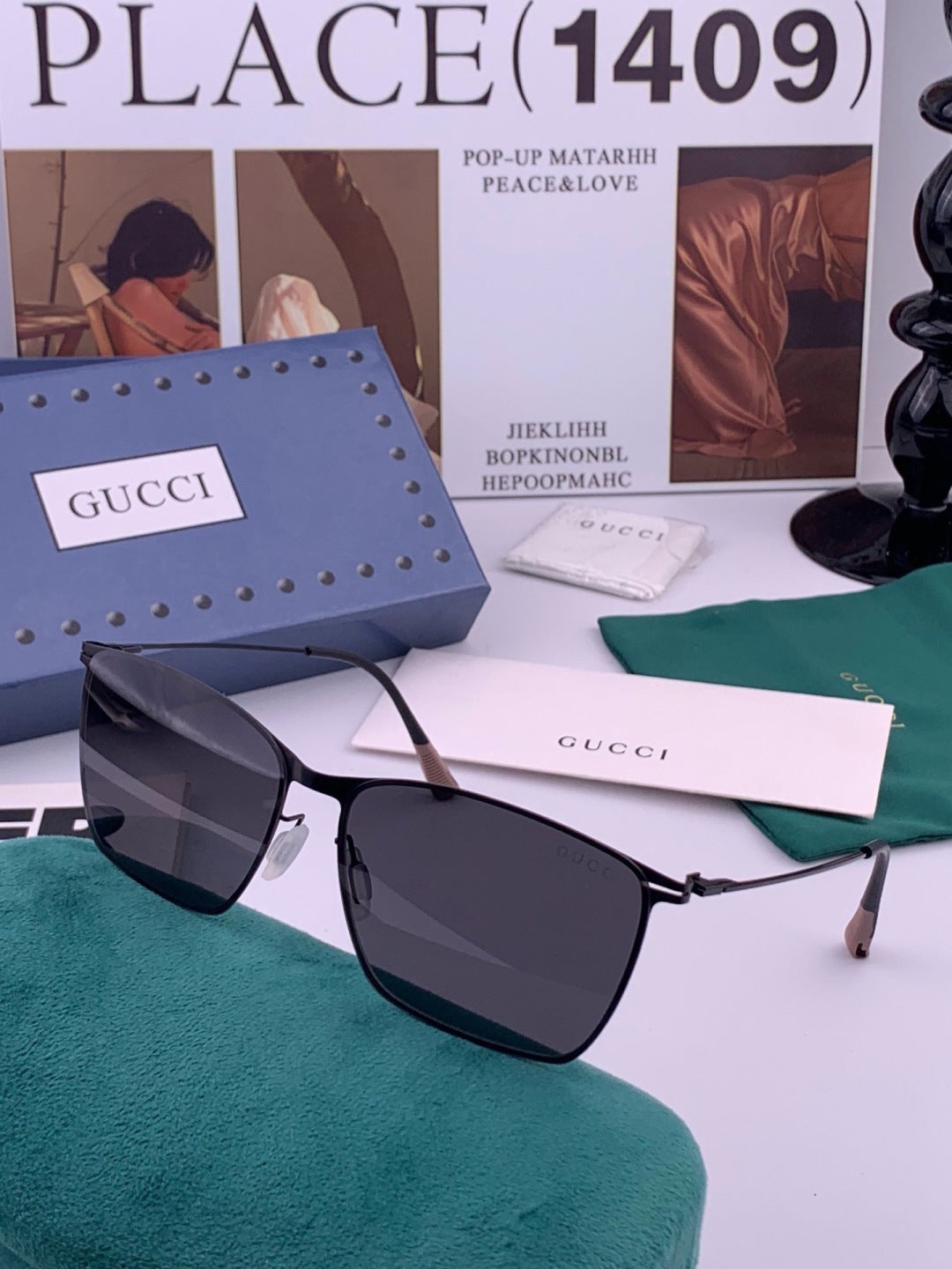 Gucci G2514 Fashion Black Lens Sunglasses for Men & Women - 448878 - detail image 4