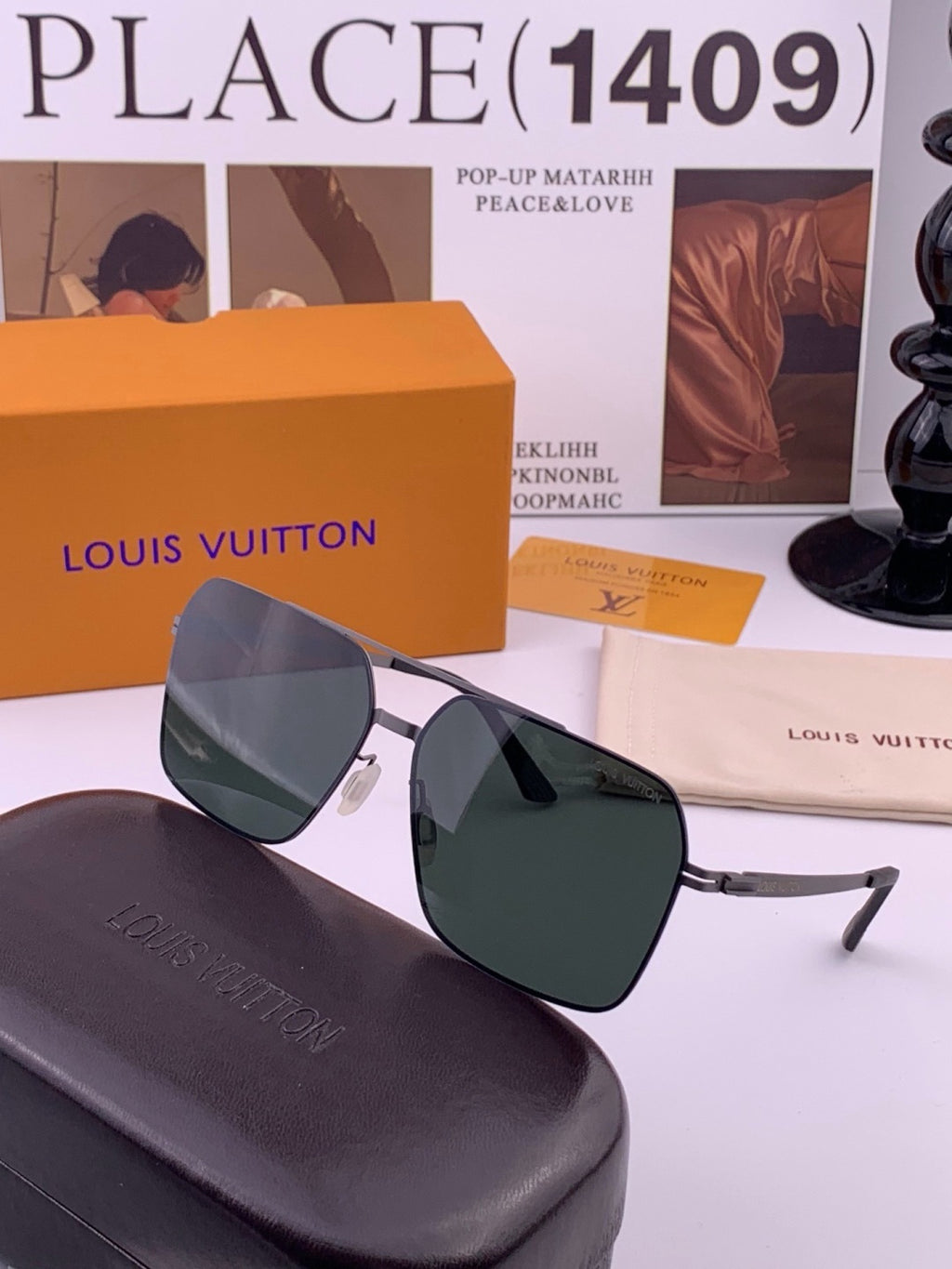 Gucci G2514 Fashion Black Lens Sunglasses for Men & Women - detail image 4