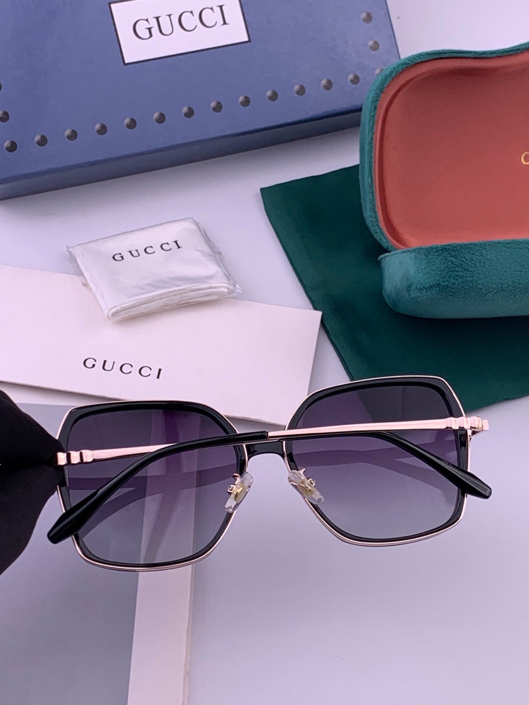 Gucci G6640 Polarized Round Red Lens Sunglasses for Women - 448882 - detail image 6
