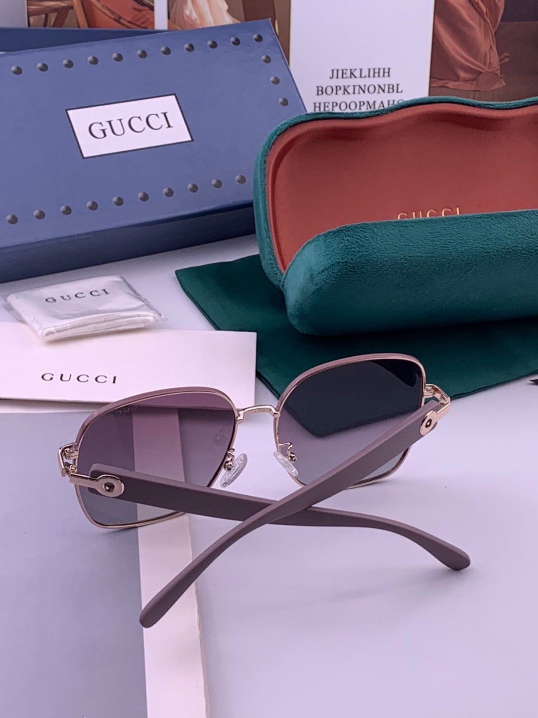 Gucci G9388 Round Gold Lens Sunglasses for Men & Women - 448684 - detail image 5