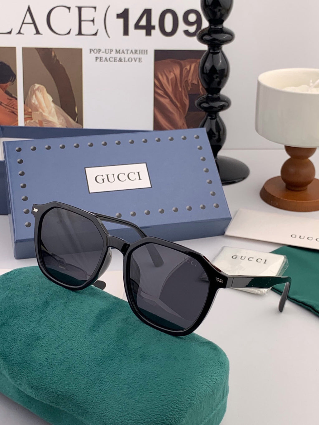 Gucci G6358 Fashion Gold Lens Sunglasses for Men & Women - detail image 2