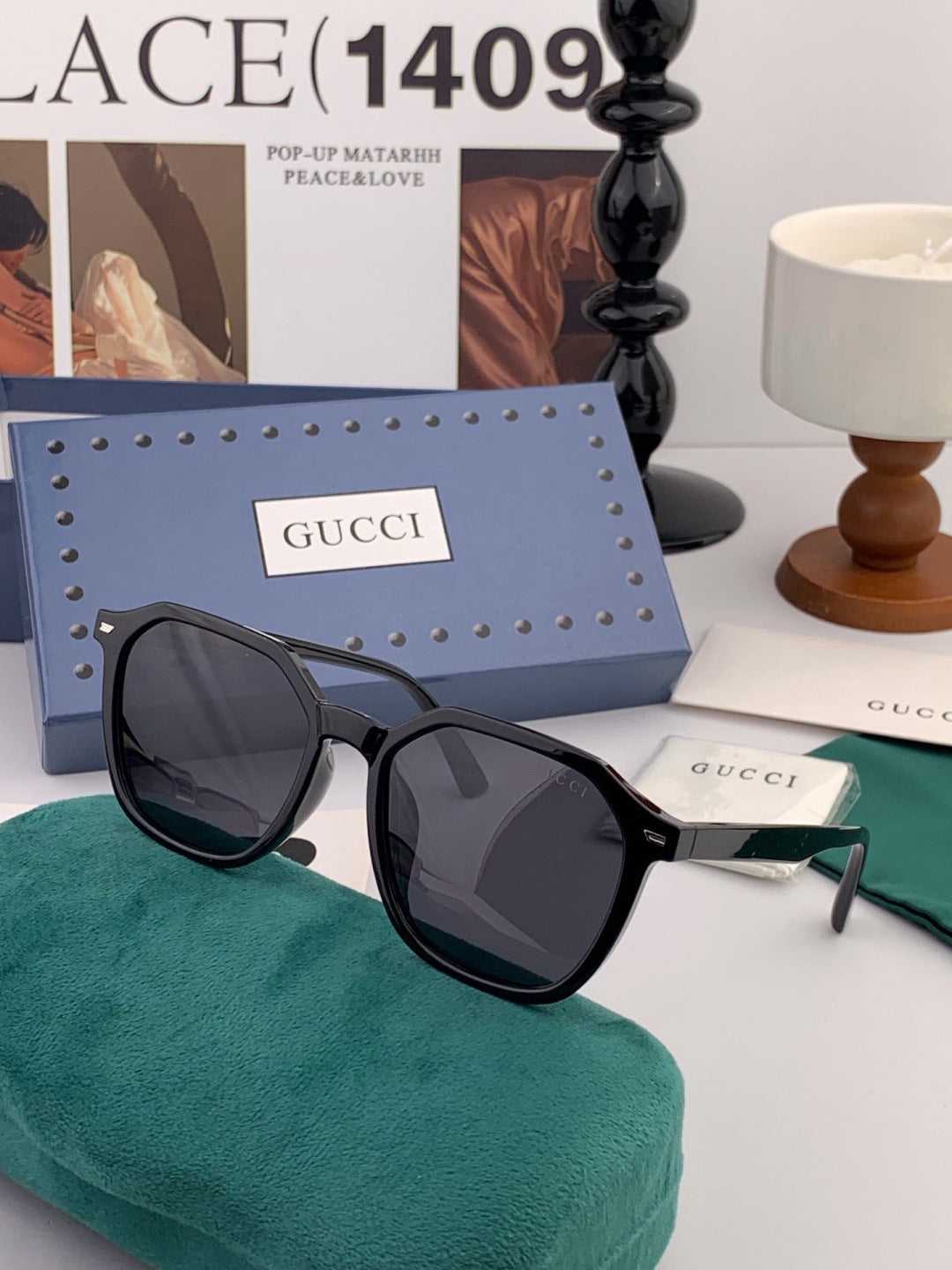 Gucci G6358 Fashion Gold Lens Sunglasses for Men & Women - detail image 2