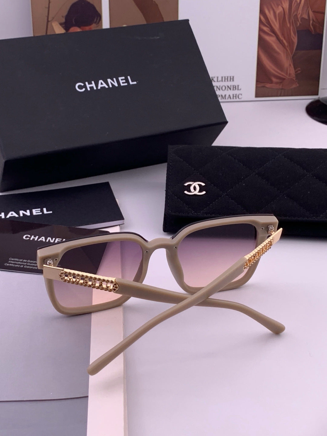 Chanel CH07003 Fashion Purple Lens Sunglasses for Men & Women - 449025 - detail image 7