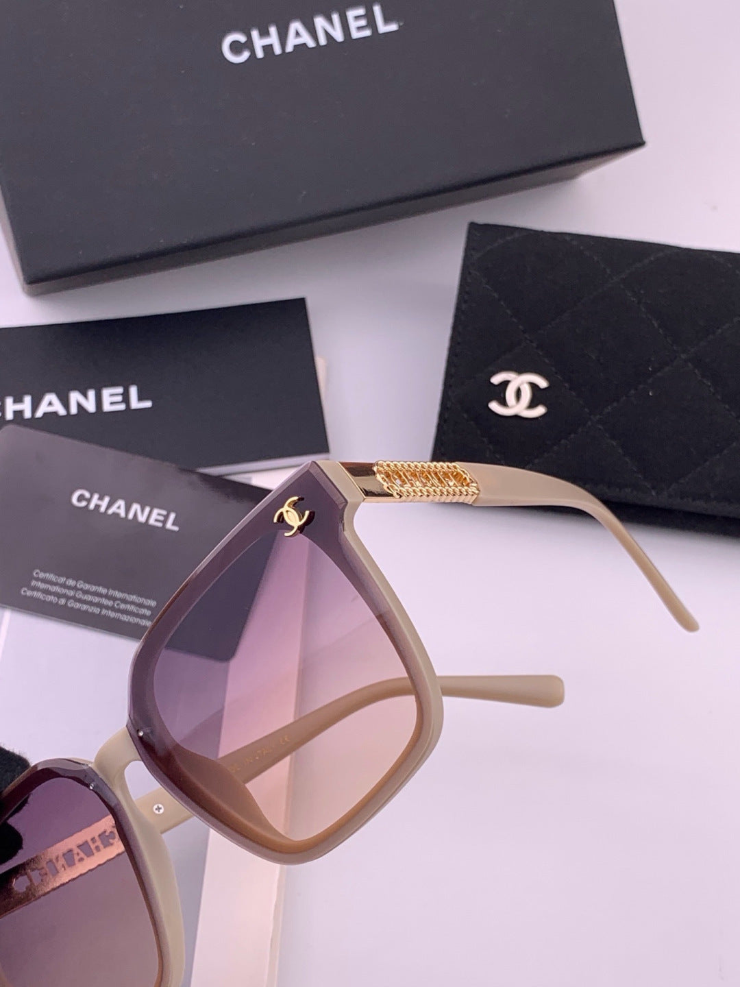 Chanel CH07003 Fashion Purple Lens Sunglasses for Men & Women - 449025 - detail image 3