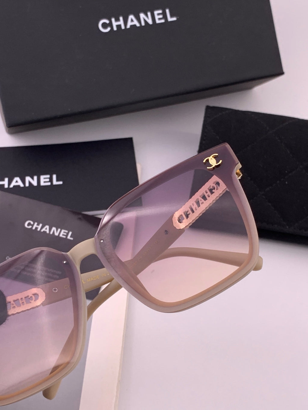 Chanel CH07003 Fashion Purple Lens Sunglasses for Men & Women - 449025 - detail image 5