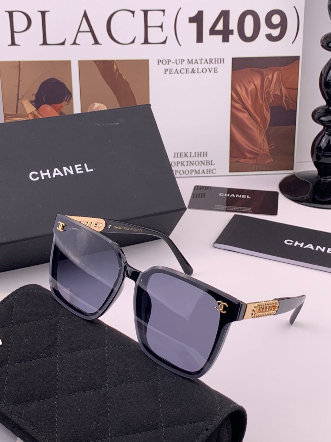 Chanel CH07003 Fashion Black Lens Sunglasses for Men & Women - 449026 - detail image 2