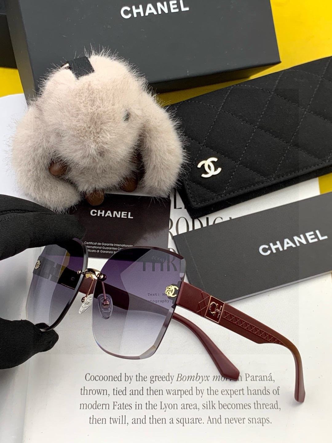 Chanel CH4550 Fashion Brown Lens Sunglasses for Men & Women - detail image 4