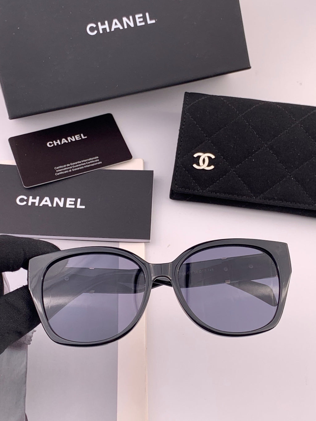 Chanel CH47004 Oversized Black Lens Sunglasses for Men & Women - 449031