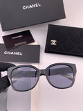 Chanel CH47004 Oversized Black Lens Sunglasses for Men & Women - 449031