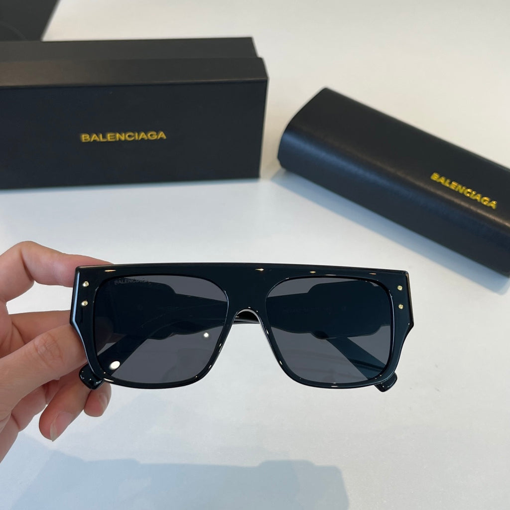 Balenciaga Rectangular Black Lens Sunglasses for Men & Women - 449655 - detail image 8