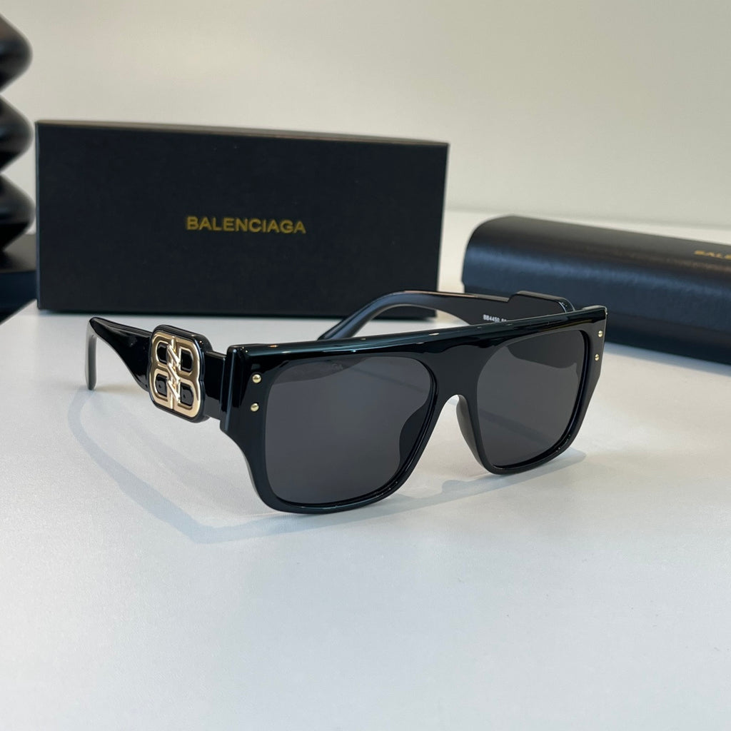 Balenciaga Rectangular Black Lens Sunglasses for Men & Women - 449655