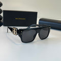 Balenciaga Rectangular Black Lens Sunglasses for Men & Women - 449655