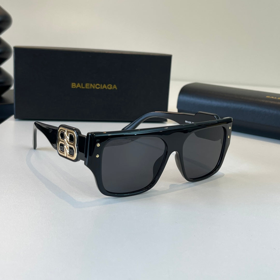 Balenciaga Rectangular Black Lens Sunglasses for Men & Women - 449655