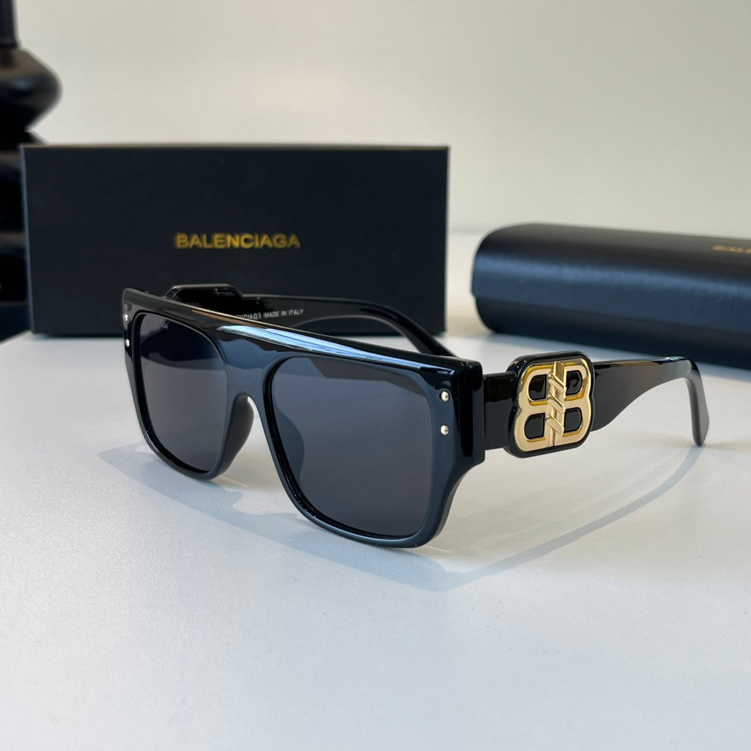 Balenciaga Rectangular Black Lens Sunglasses for Men & Women - 449655 - detail image 3
