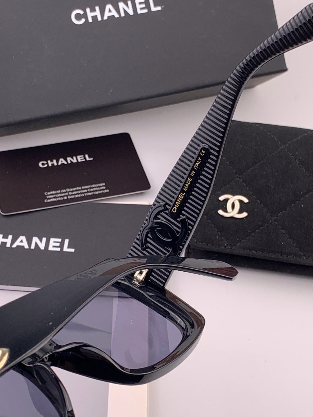 Chanel CH17005 Oversized Black Lens Sunglasses for Men & Women - 448968 - detail image 6