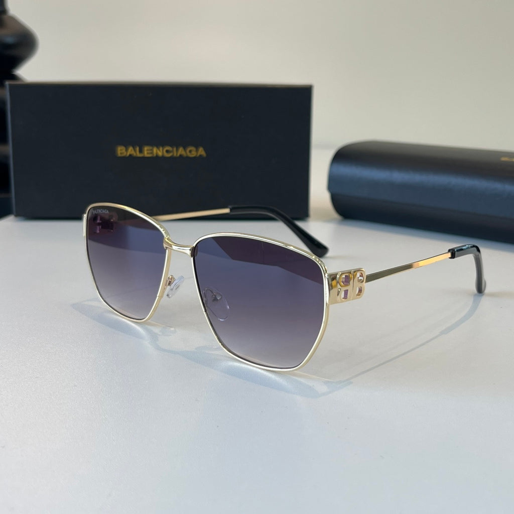 Balenciaga Rectangular Silver Lens Sunglasses for Men & Women - 449656 - detail image 3