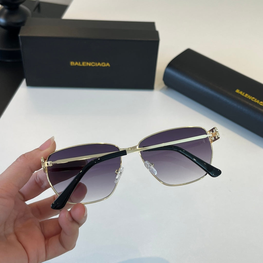 Balenciaga Rectangular Silver Lens Sunglasses for Men & Women - 449656 - detail image 5