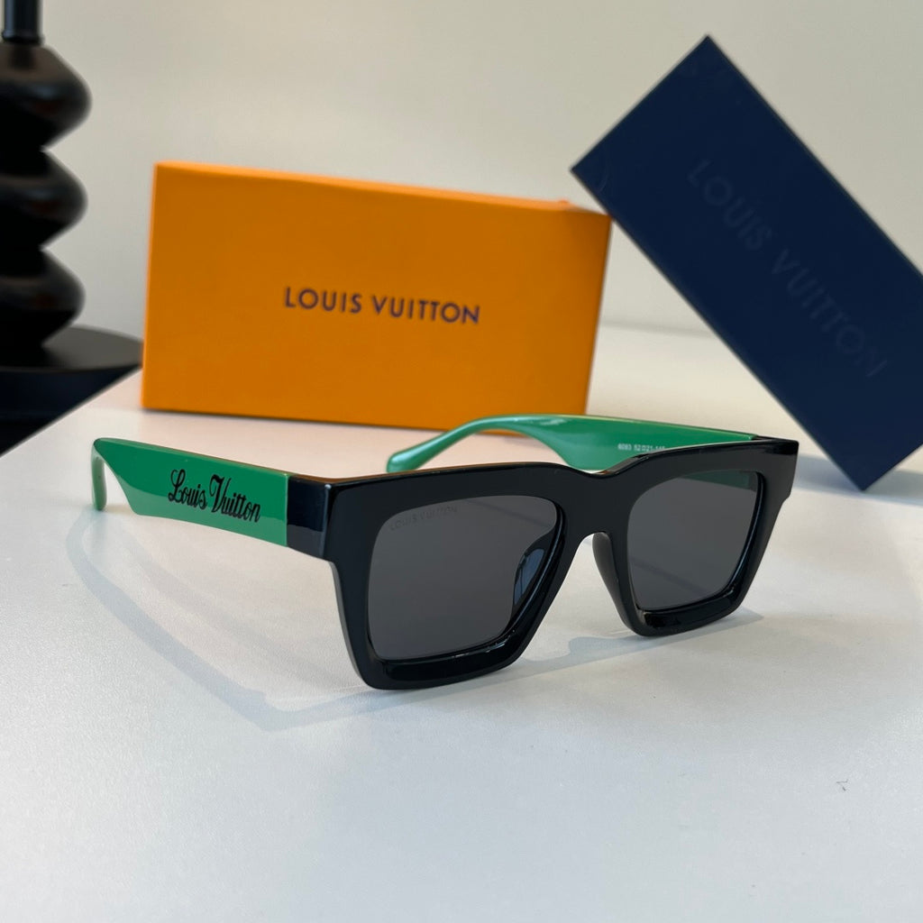 Louis Vuitton Metal Fashion Black Lens Sunglasses for Men & Women - 448551